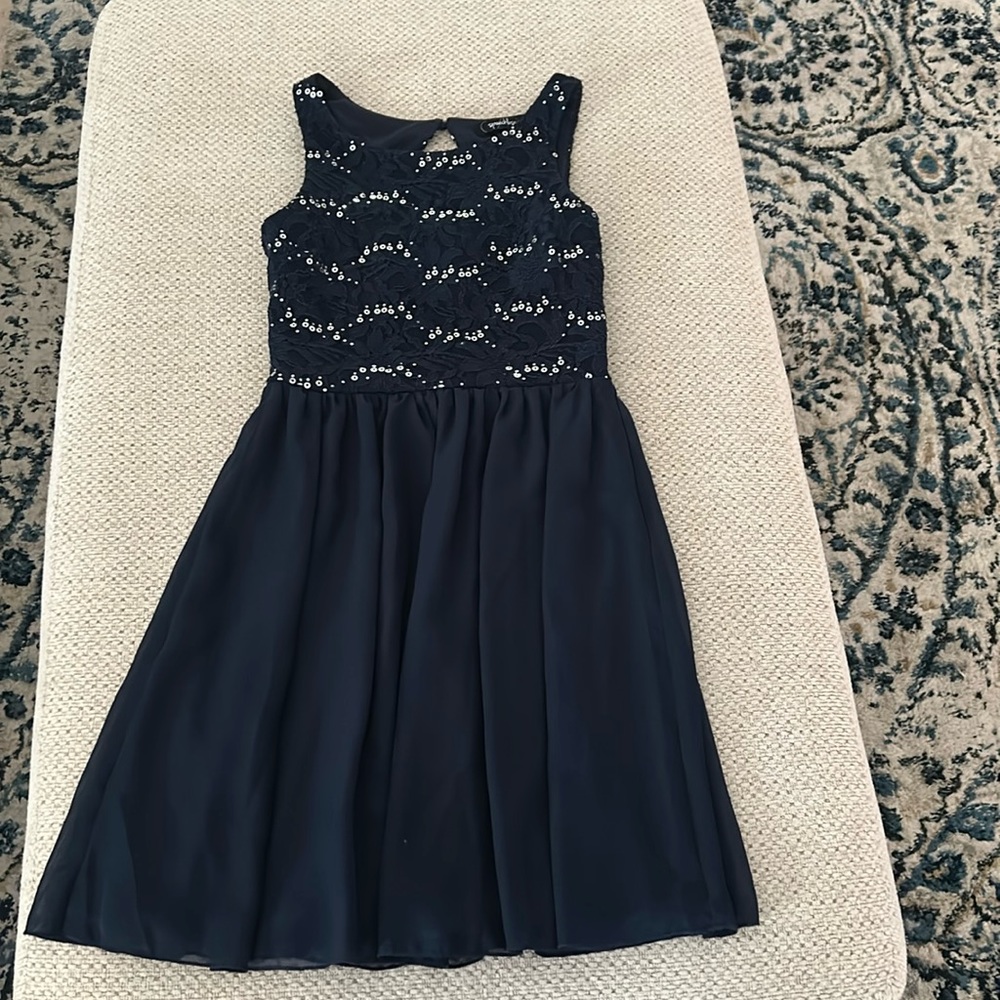 Speechless Navy Blue Formal Dress!